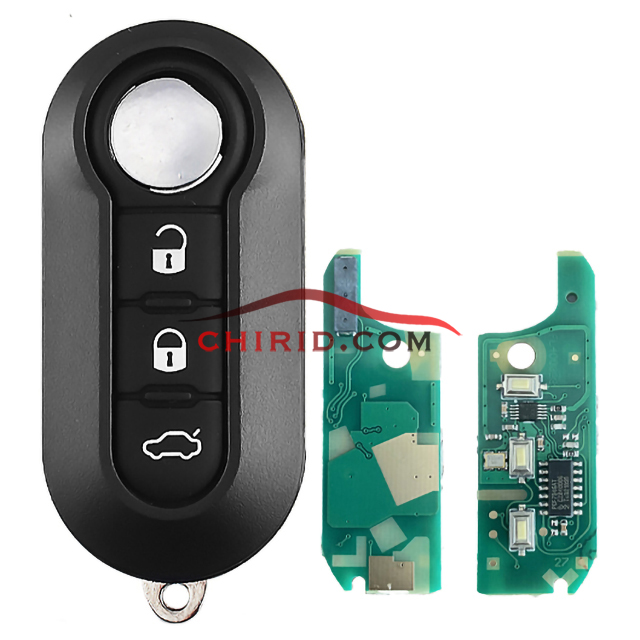 Fiat 3 Button Remote Key Original PCF7946 433mhz ASK Model Delphi BSI