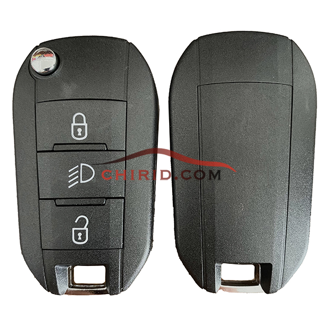 Peugeot 3 button remote keys chip 4A with HU83 blade 433.92mhz